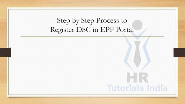 How to Register DSC on EPF Portal? || DSC Registration on EPF Employer Portal || HR Tutorials India смотреть онлайн