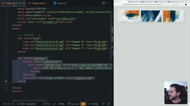 ? SUITCSS con una GALERÍA LIGHTBOX con HTML, SASS y TYPESCRIPT смотреть онлайн
