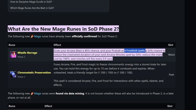 Mage Runes Prediction in Phase 2 l Mage Sod Classic WoW смотреть онлайн