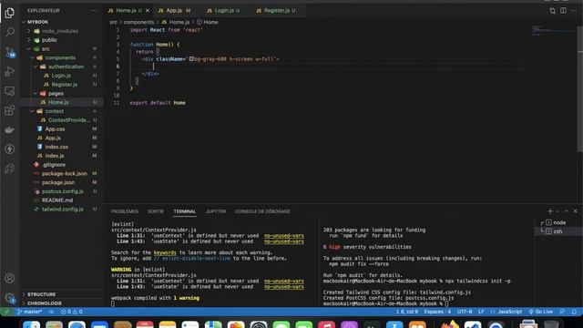 mybook clone facebook avec reactjs express Mongodb NodeJS tailwind part1 смотреть онлайн