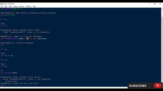 Errors In Python | Types Of Error In Python HINDI смотреть онлайн