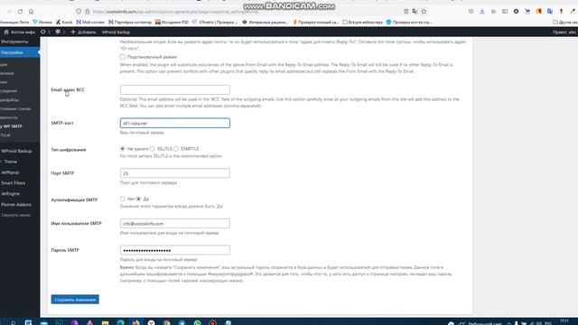 Настройка отправки писем с сайта WordPress смотреть онлайн