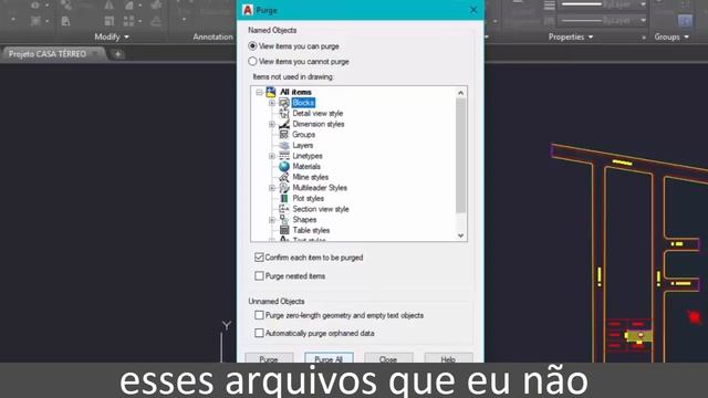 #DICADALAILA: COMO USAR O COMANDO PURGE NO AUTOCAD смотреть онлайн