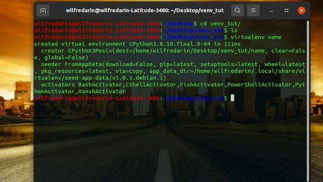 How to create, activate and deactivate Virtual Environment (venv ) on Ubuntu. смотреть онлайн