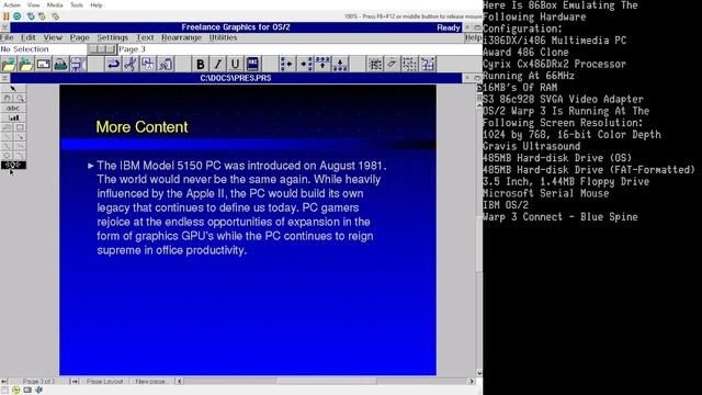 Lotus Applications On OS/2 Warp 3 (86Box) смотреть онлайн