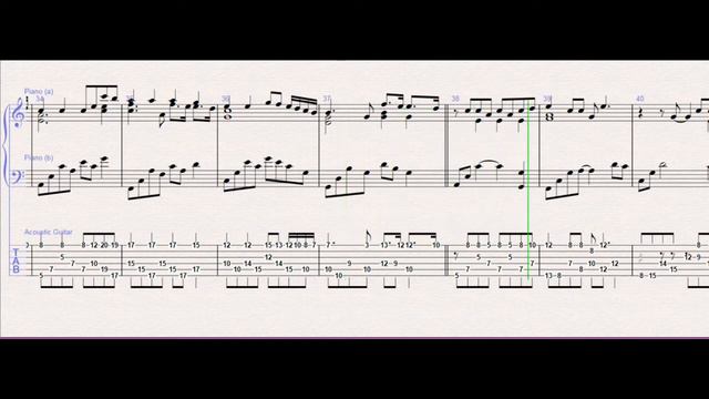 Alan Walker - Faded (Piano + Guitar Fingerstyle) Music Sheet смотреть онлайн