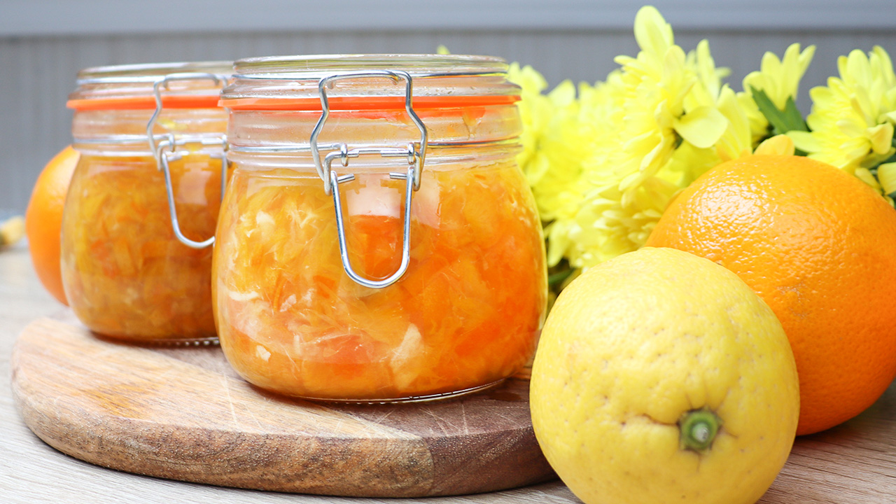 Апельсиновое варенье с лимоном. Пробую очередной рецепт. Летнее варенье. смотреть онлайн