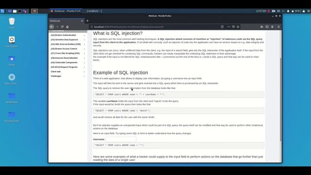OWASP Webgoat SQL Injection Introduction Tutorial смотреть онлайн