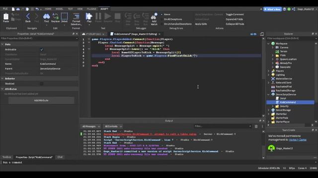How to make a kick command in Roblox Studio! (2022) смотреть онлайн