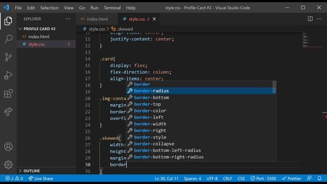 Profile Card #2 | Ideas | HTML & CSS смотреть онлайн