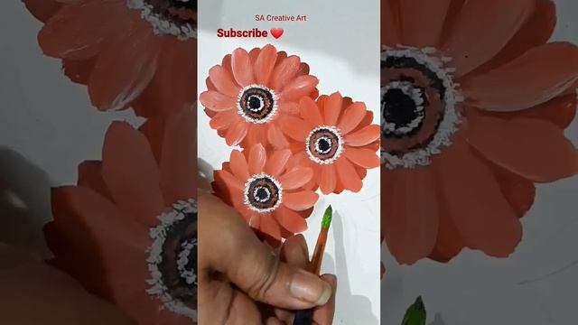 Amazing One Stroke ? Flowers ? Painting II Acrylic Painting #shorts##shortsvideo смотреть онлайн