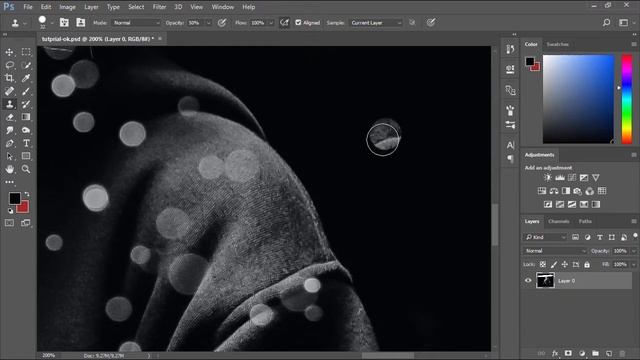Remove water drops from images in Adobe Photoshop смотреть онлайн