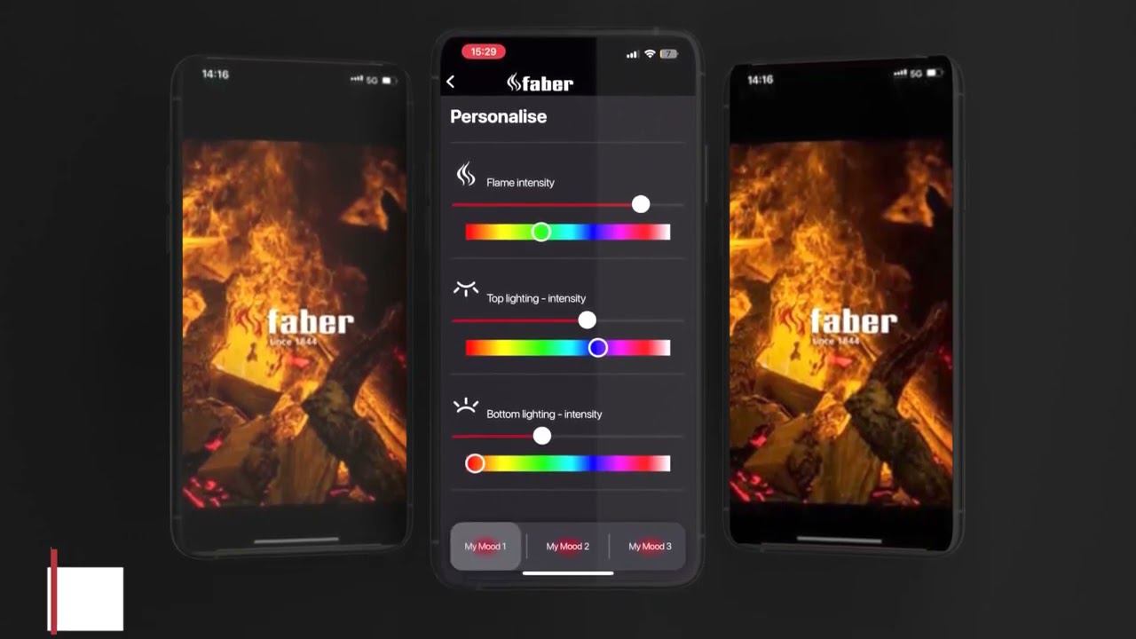 Мобильное приложение Faber App. Управление камином с телефона смотреть онлайн