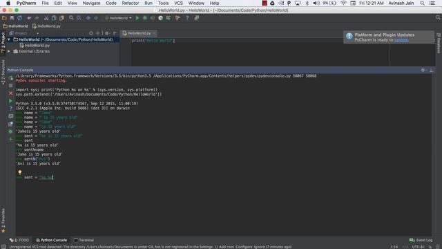 Python Programming #4 - Placeholders in Strings смотреть онлайн