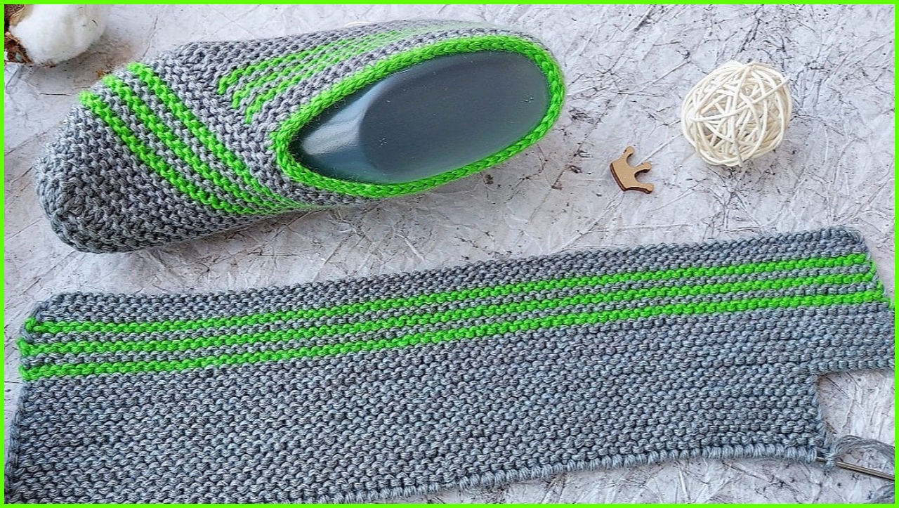 Легкая модель следков спицами. Подробный мастер класс. смотреть онлайн