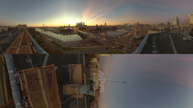 Moscow City Center, Russia. 360 Timelapse in 8K смотреть онлайн