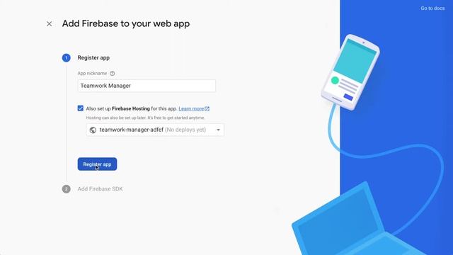 OCTA Teamwork - Add a Web App to Firebase смотреть онлайн