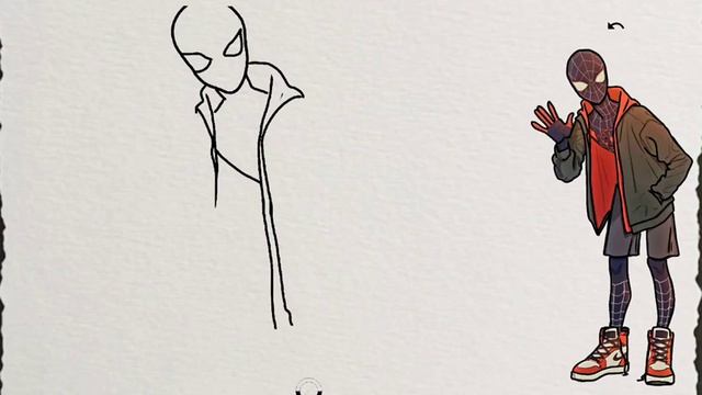 how to draw miles morales | easy drawing | cute drawings | sketches смотреть онлайн