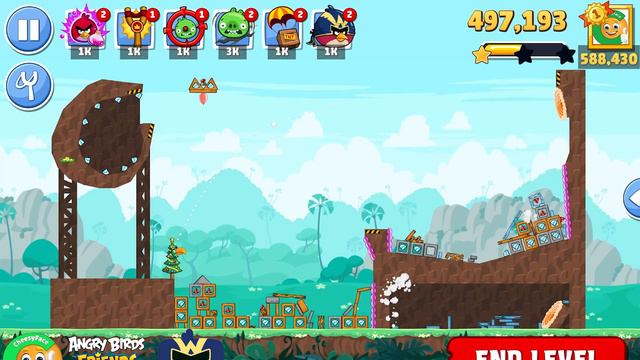Angry Birds Friends Tournament 1198 Level 2 No Power UP PLUS смотреть онлайн