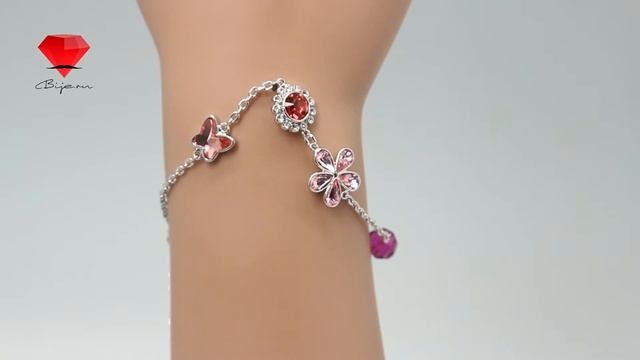 Bije.ru: Браслет с родиевым покрытием и кристаллами Swarovski Funkayel (Функайэль) смотреть онлайн