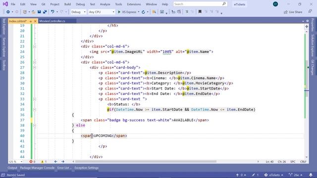 26. Designing the Movie card | ASP.NET MVC смотреть онлайн