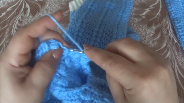 Комбинезон для малыша 0-6 месяцев крючком. Часть 2. Jumpsuit for baby 0-6 months crocheted. смотреть онлайн