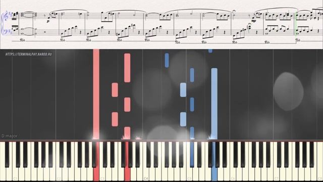 Пролёт позывных (из к-ф Звезда) - А. Рыбников (Ноты и Видеоурок для фортепиано) (piano Cover)