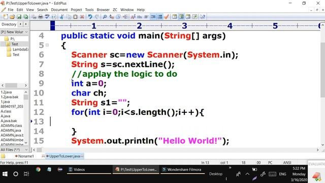 #Logic How to convert String Characters lower to upper and upper to lower without use inbuiltmetho смотреть онлайн