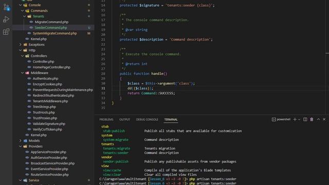 06-Create Tenants Seeders and Landlord seeders in laravel multi tenancy смотреть онлайн