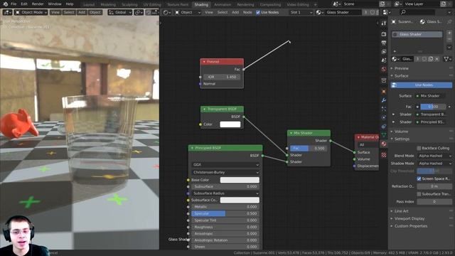 Realistic Glass Shader in Blender Eevee (Tutorial) смотреть онлайн
