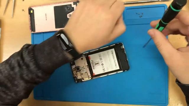 Meizu M5C Замена разъема зарядки смотреть онлайн