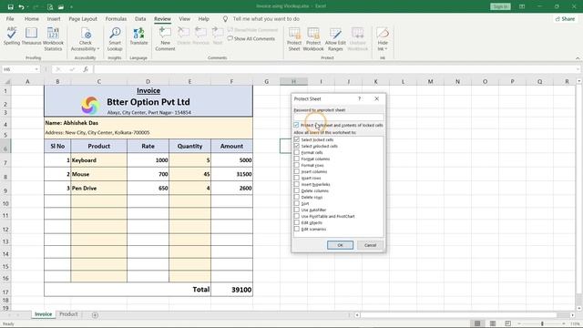 Protect Specific Cells in a Sheet, Excel Tutorial Bangla part 38 смотреть онлайн