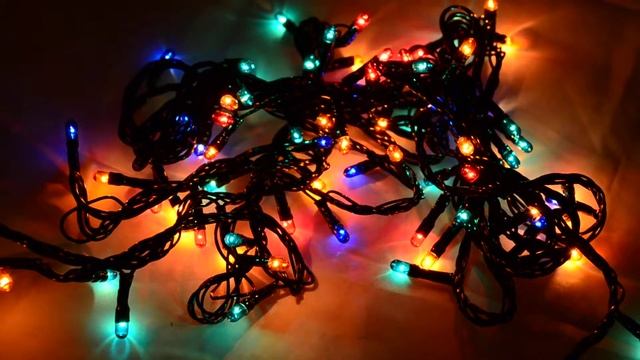 Гирлянда из 200 цветных светодиодов смотреть онлайн