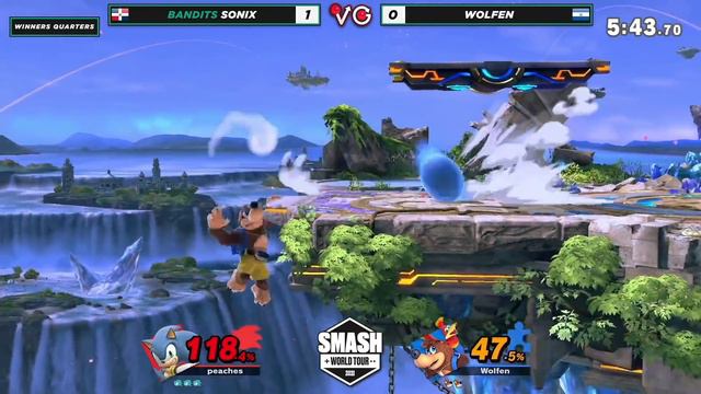 SWT CASO Online Qualifier Match - Sonix (Sonic) Vs. Wolfen (Banjo Kazooie) SSBU Ultimate Tournament смотреть онлайн