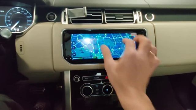 Замена монитора на современную мультимедиа систему 10.25 на RANGE ROVER 2012-2017 смотреть онлайн