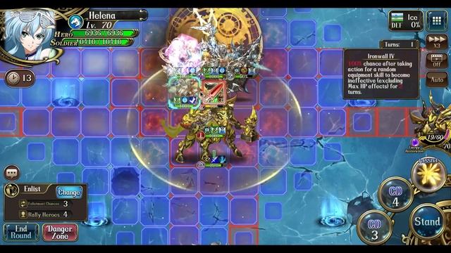 Langrisser - Ragnarok Of The Realms 4 - Frost Crystal Realm - Lost Voyage Of The Ice Moon (Stage 4)