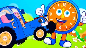Синий трактор Обучающая песенка про часы Тик Так для детей учимся считать до 12