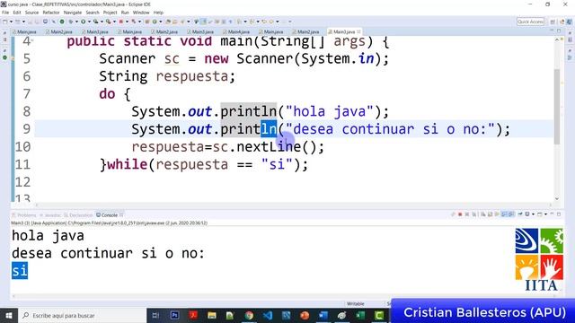 Do While pidiendo numeros a pedido del Operador en JAVA смотреть онлайн