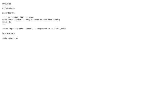 Unix & Linux: Shell script to set password for samba user (3 Solutions!!) смотреть онлайн