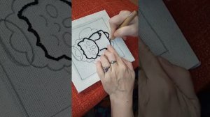 Ковровая вышивка. Как заполнить рисунок на ткани.
