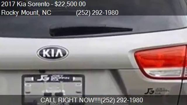 2017 Kia Sorento LX 4dr SUV for sale in Rocky Mount, NC 2780 смотреть онлайн