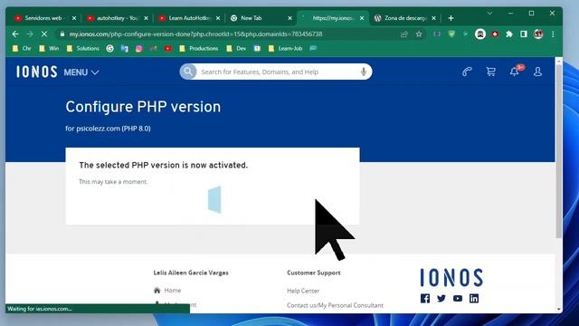 Como Actualizar la versión de PHP en IONOS смотреть онлайн