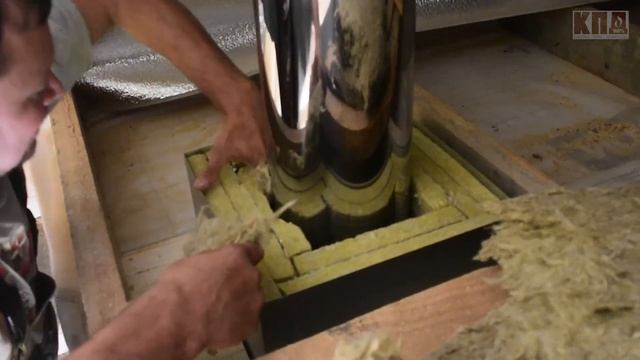Монтаж дымохода КПД в бане смотреть онлайн