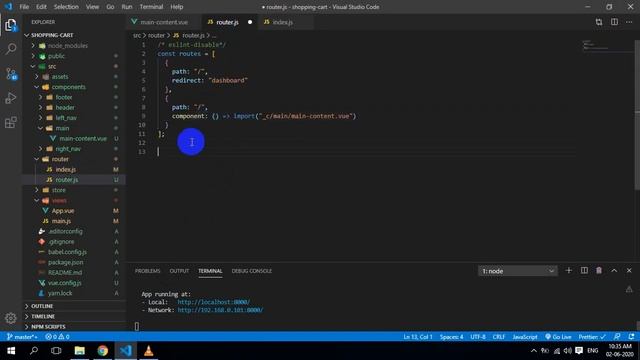 Vue js Shopping Cart Router EP04 смотреть онлайн