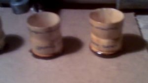 Рюмки из дерева.