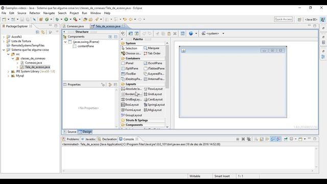 Java e mysql - Sistema de Cadastro, Tela de login #1/7 смотреть онлайн
