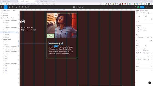 Figma Colorful Team Cards Design Tutorial смотреть онлайн