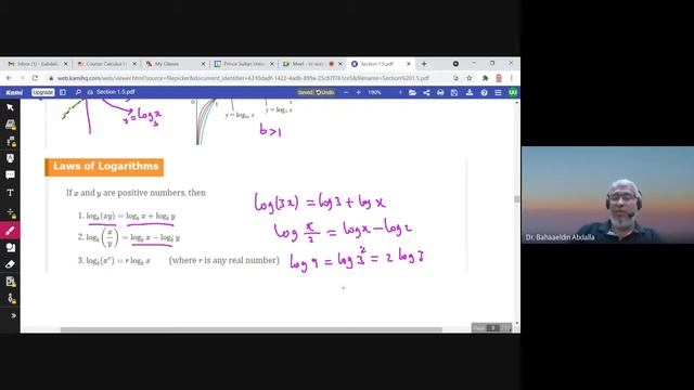 1.5 Inverse Functions and Logarithms смотреть онлайн