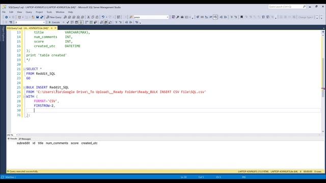 How To Upload CSV Files Using BULK INSERT SQL Statement In Microsoft SQL Server смотреть онлайн