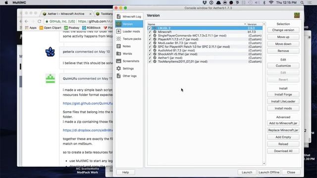 Aether 1 Mod for Minecraft Beta 1.7.3 - MultiMC Installation Guide смотреть онлайн